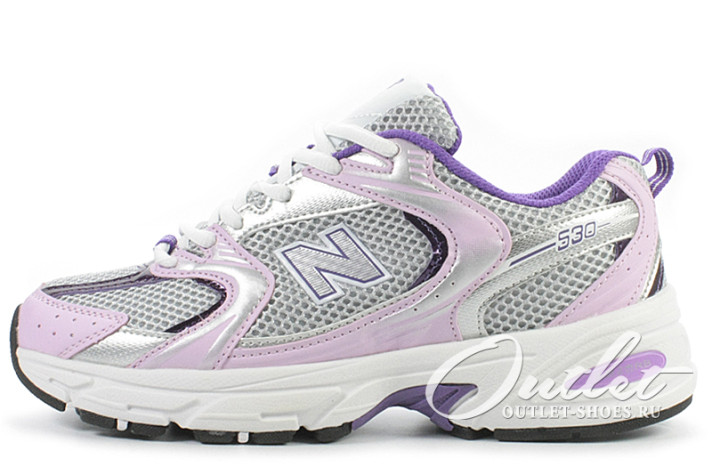 Кроссовки New Balance 530 White Purple MR530FN1 белые