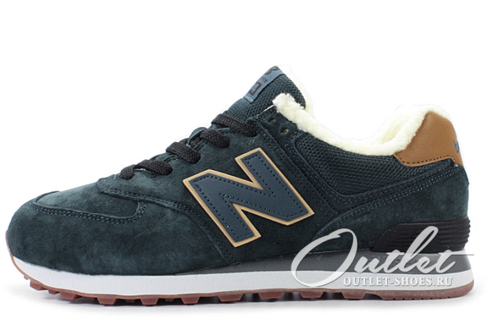 Кроссовки New Balance 574 Winter Sky Blue Toffy  синие
