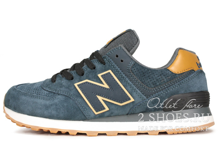 Кроссовки New Balance 574 Blue Toffy  синие