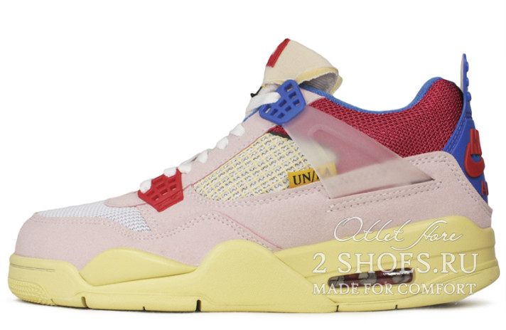 Кроссовки Nike Air Jordan 4 (IV) Union Guava Ice DC9533-800 розовые