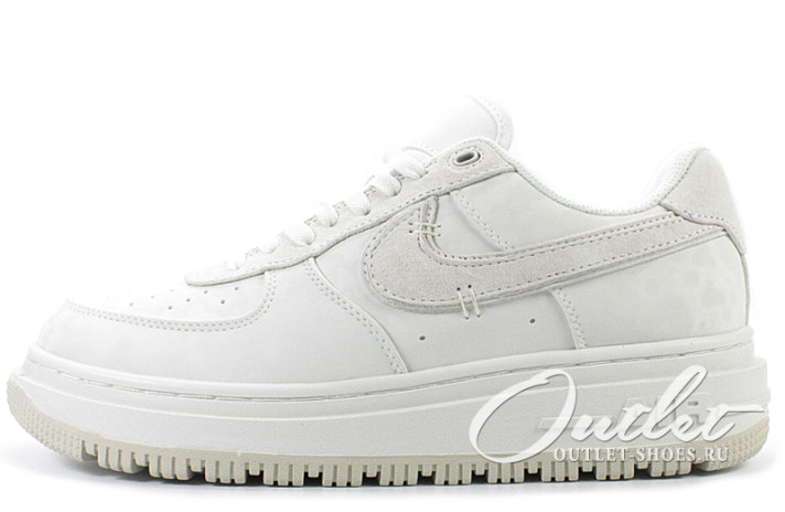 Кроссовки Nike Air Force 1 Low Luxe Summit White Light Bone DD9605-100 белые, кожаные