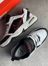 Кроссовки Nike Air Monarch 4 (IV) White Black Red живое фото 2