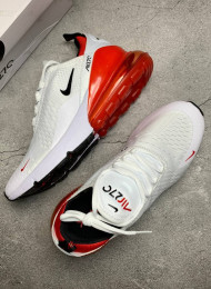 Кроссовки Nike Air Max 270 White Red живое фото 2