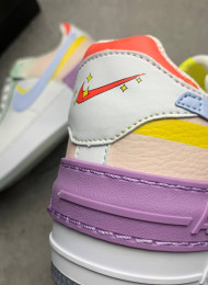 Кроссовки Nike Air Force 1 Low Shadow White Hydrogen Blue Purple живое фото 4