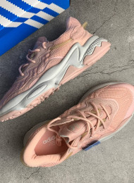 Кроссовки Adidas Ozweego Pink White живое фото 2
