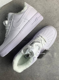 Кроссовки Nike Air Force 1 Low Winter White Leather живое фото 1