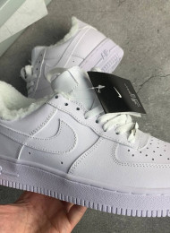Кроссовки Nike Air Force 1 Low Winter White Leather живое фото 4