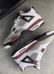 Кроссовки Nike Air Jordan 4 (IV) Retro PSG Paris Saint Germain живое фото 1