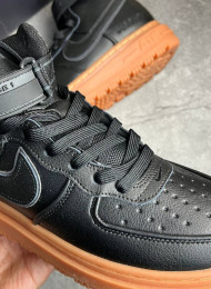 Кроссовки Nike Air Force 1 High Boot Gore-Tex Black Toffy живое фото 4